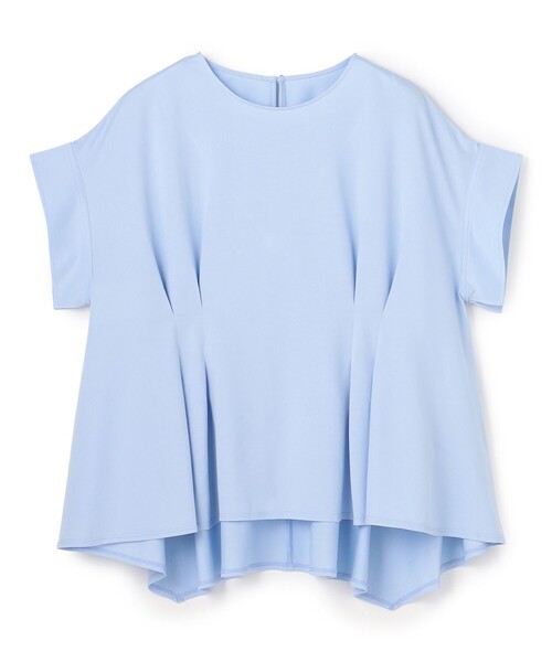 UNFILO(アンフィーロ)の「ヒートシールドジャージー タックデザイン Tシャツ(Tシャツ/カットソー・レディース・ベージュ系/ホワイト系/スカイブルー系/ブラック系・X-LARGE)」の14枚目の写真