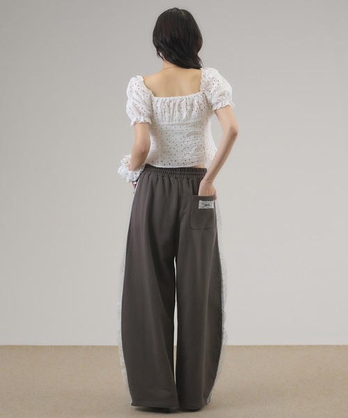 apres jour mignon（アプレジュールミニョン）の「サイドレーススウェットパンツ（その他パンツ・レディース・杢グレー/ネイビー/チャコールグレー・SMALL/MEDIUM/LARGE）」の18枚目の写真