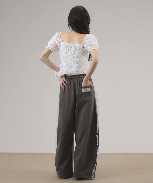 apres jour mignon（アプレジュールミニョン）の「サイドレーススウェットパンツ（その他パンツ・レディース・杢グレー/ネイビー/チャコールグレー・SMALL/MEDIUM/LARGE）」の19枚目の写真