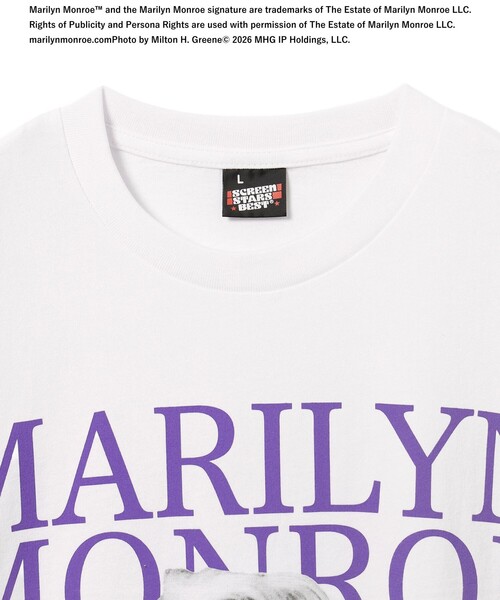 SCREEN STARS(スクリーンスターズ)の「SCREEN STARS / Marilyn Monroe T-shirt①(Tシャツ/カットソー・メンズ・ホワイト・X-LARGE/LARGE/MEDIUM/SMALL)」の4枚目の写真