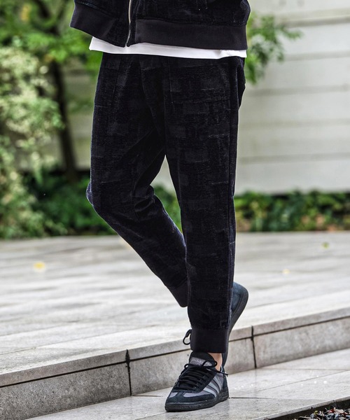 CAMBIO(カンビオ)の「mp15172- 起毛ジャガードリブパンツ(CMB-R0226)(その他パンツ・メンズ・ネイビー・L/M/S)」の1枚目の写真