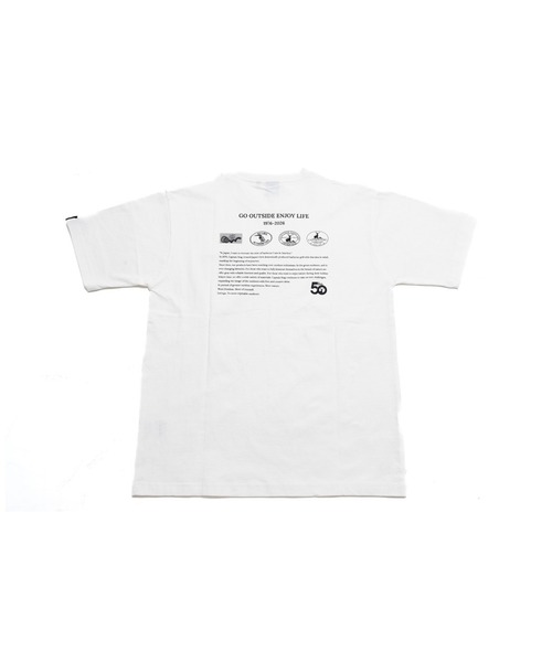 CAPTAIN STAG(キャプテンスタッグ)の「50th CAPTAIN STAG T-Shirt(歴代ロゴ)(Tシャツ/カットソー・メンズ・ブラック/ホワイト・X-LARGE/LARGE/MEDIUM/SMALL)」の1枚目の写真