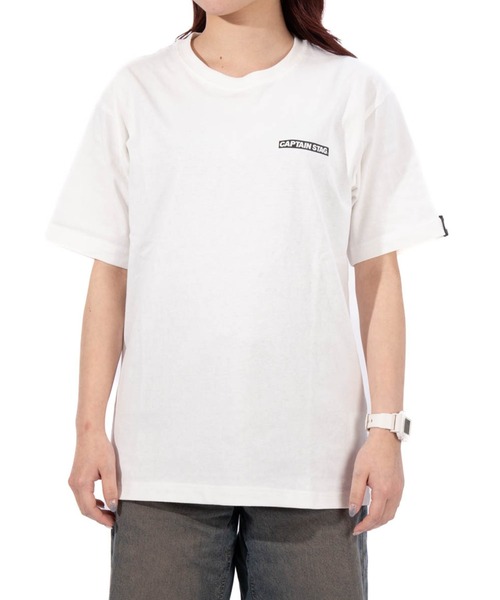 CAPTAIN STAG(キャプテンスタッグ)の「50th CAPTAIN STAG T-Shirt(歴代ロゴ)(Tシャツ/カットソー・メンズ・ブラック/ホワイト・X-LARGE/LARGE/MEDIUM/SMALL)」の7枚目の写真