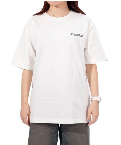 CAPTAIN STAG(キャプテンスタッグ)の「50th CAPTAIN STAG T-Shirt(歴代ロゴ)(Tシャツ/カットソー・メンズ・ブラック/ホワイト・X-LARGE/LARGE/MEDIUM/SMALL)」の8枚目の写真