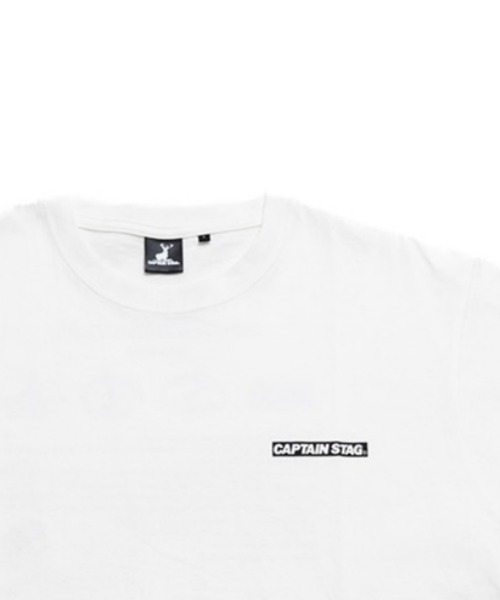 CAPTAIN STAG(キャプテンスタッグ)の「50th CAPTAIN STAG T-Shirt(歴代ロゴ)(Tシャツ/カットソー・メンズ・ブラック/ホワイト・X-LARGE/LARGE/MEDIUM/SMALL)」の3枚目の写真