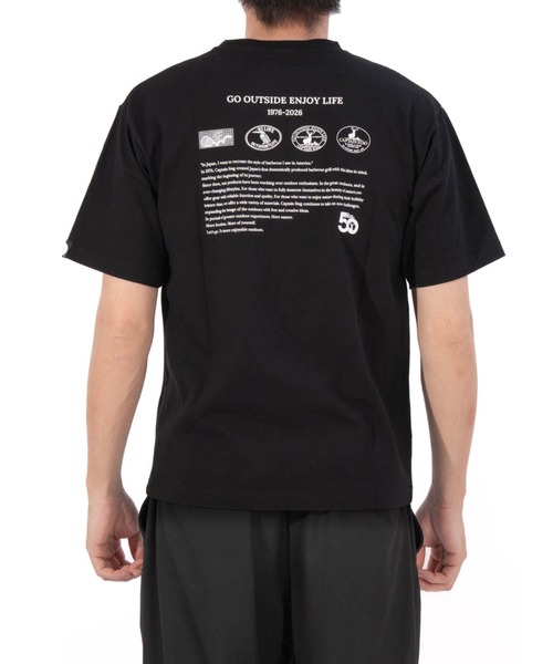 CAPTAIN STAG(キャプテンスタッグ)の「50th CAPTAIN STAG T-Shirt(歴代ロゴ)(Tシャツ/カットソー・メンズ・ブラック/ホワイト・X-LARGE/LARGE/MEDIUM/SMALL)」の16枚目の写真