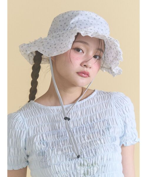 merry jenny(メリージェニー)の「frill nylon hat(ハット・レディース・オフホワイト/カーキ/ブラック・FREE)」の21枚目の写真