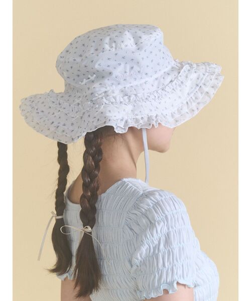 merry jenny(メリージェニー)の「frill nylon hat(ハット・レディース・オフホワイト/カーキ/ブラック・FREE)」の22枚目の写真