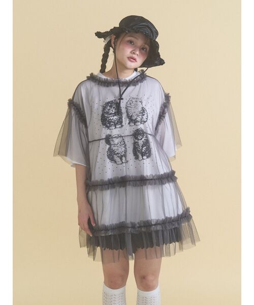 merry jenny(メリージェニー)の「frill nylon hat(ハット・レディース・オフホワイト/カーキ/ブラック・FREE)」の10枚目の写真