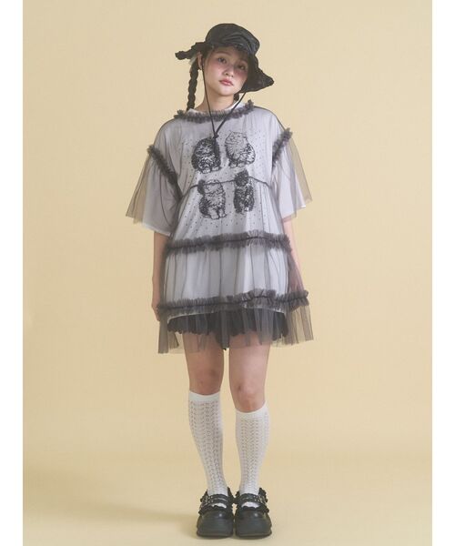 merry jenny(メリージェニー)の「frill nylon hat(ハット・レディース・オフホワイト/カーキ/ブラック・FREE)」の11枚目の写真