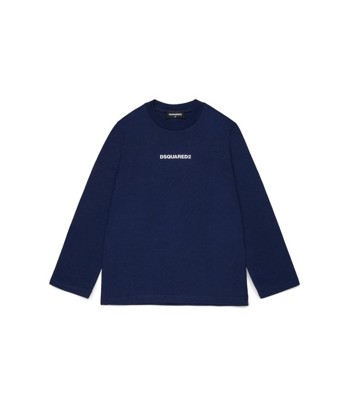 DSQUARED2(ディースクエアード)の「キッズ 長袖Tシャツ DSQUARED KID(Tシャツ/カットソー・キッズ・ホワイト/ネイビー・14Y/12Y/10Y/8Y)」の2枚目の写真