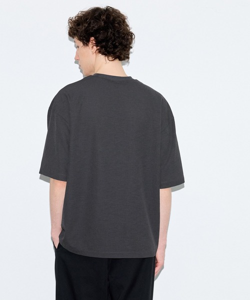coca（coca）（コカ）の「リネンライクTシャツ（Tシャツ/カットソー・メンズ・ネイビー/チャコール・L/M/XL）」の5枚目の写真