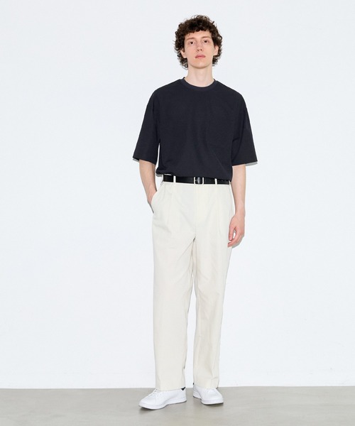 coca（coca）（コカ）の「リネンライクTシャツ（Tシャツ/カットソー・メンズ・ネイビー/チャコール・L/M/XL）」の9枚目の写真