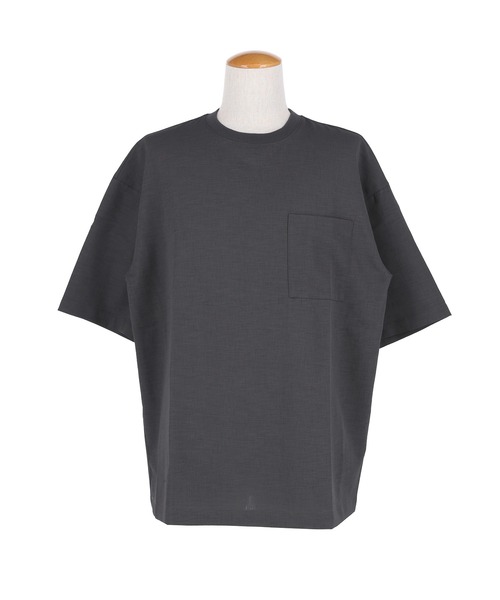 coca（coca）（コカ）の「リネンライクTシャツ（Tシャツ/カットソー・メンズ・ネイビー/チャコール・L/M/XL）」の12枚目の写真