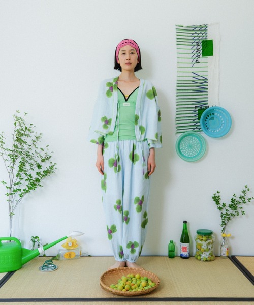 PAMM(パム)の「庭の花の半纏シャツ(カーディガン/ボレロ・レディース・ブルー系/グリーン系・2/1)」の20枚目の写真