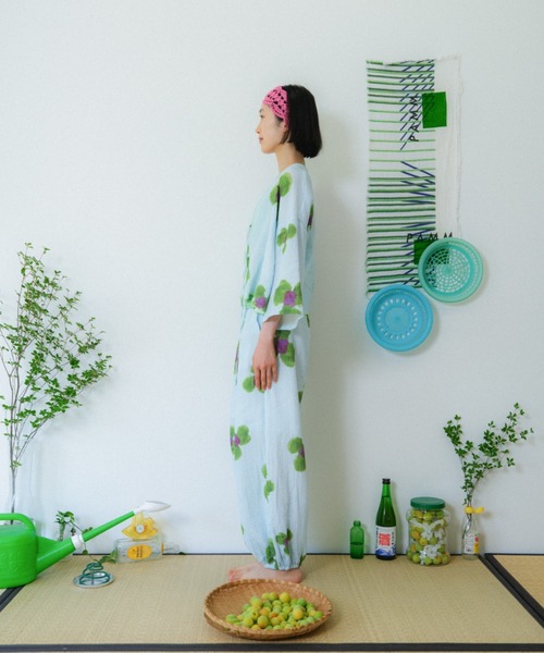 PAMM(パム)の「庭の花の半纏シャツ(カーディガン/ボレロ・レディース・ブルー系/グリーン系・2/1)」の21枚目の写真