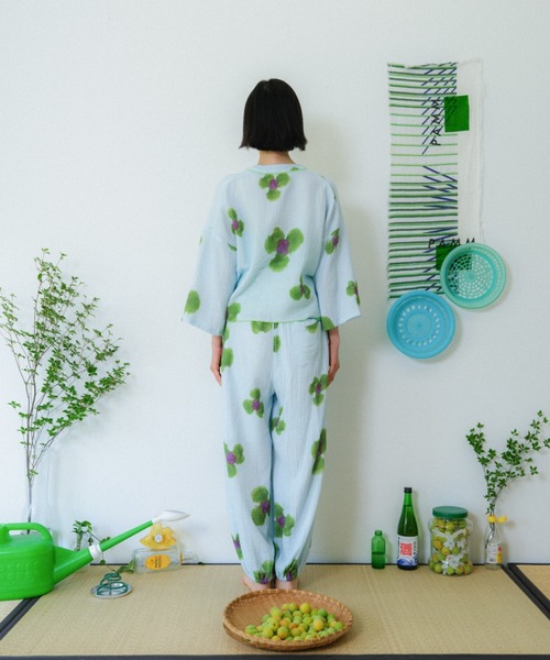 PAMM(パム)の「庭の花の半纏シャツ(カーディガン/ボレロ・レディース・ブルー系/グリーン系・2/1)」の22枚目の写真