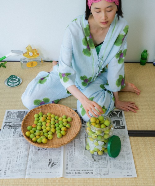 PAMM(パム)の「庭の花の半纏シャツ(カーディガン/ボレロ・レディース・ブルー系/グリーン系・2/1)」の11枚目の写真