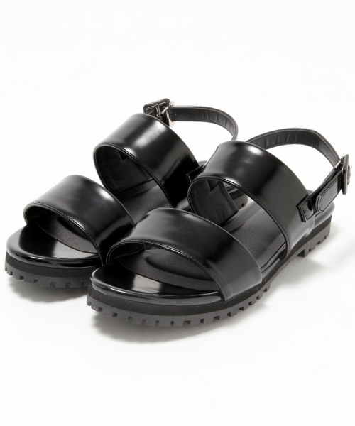 LEPSIM（レプシィム）の「2ベルトフラットサンダル　717067（サンダル・レディース・ブラック/オフホワイト/ブラック系その他/シルバー・SMALL/LARGE/MEDIUM）」の9枚目の写真
