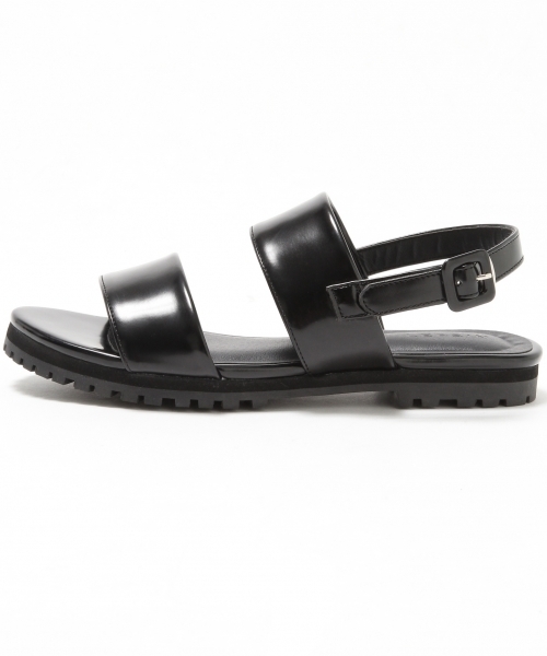 LEPSIM（レプシィム）の「2ベルトフラットサンダル　717067（サンダル・レディース・ブラック/オフホワイト/ブラック系その他/シルバー・SMALL/LARGE/MEDIUM）」の10枚目の写真