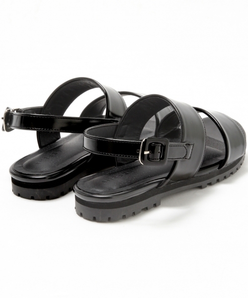 LEPSIM（レプシィム）の「2ベルトフラットサンダル　717067（サンダル・レディース・ブラック/オフホワイト/ブラック系その他/シルバー・SMALL/LARGE/MEDIUM）」の12枚目の写真