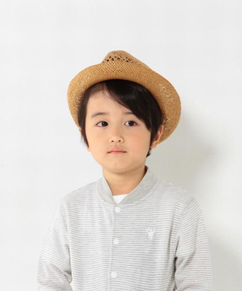 coen（コーエン）の「【coen kids】柄編み中折れハット（ハット・キッズ・ブラウン/ベージュ・MEDIUM/LARGE）」の17枚目の写真