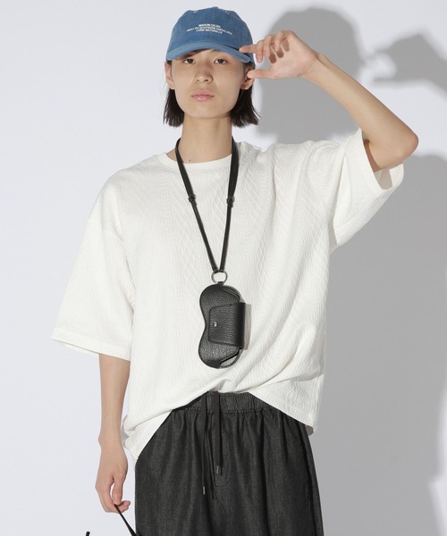 LAKOLE(ラコレ)の「ケーブルジャガードカットソー / 869676(Tシャツ/カットソー・メンズ・ブラック/ホワイト/イエロー・MEDIUM/LARGE)」の7枚目の写真