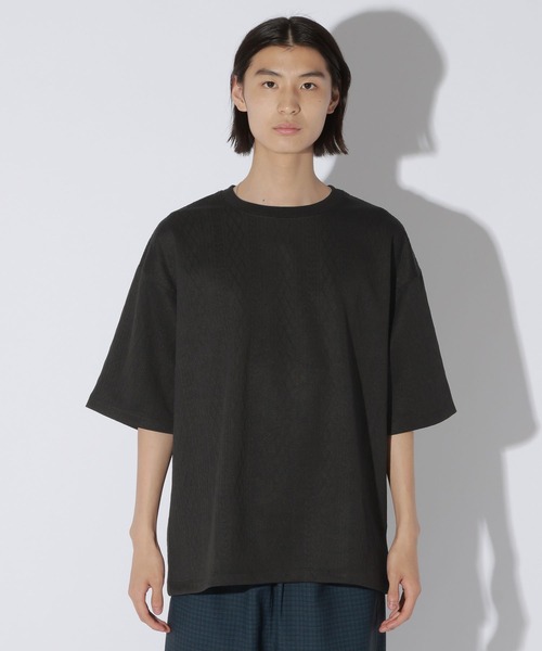 LAKOLE(ラコレ)の「ケーブルジャガードカットソー / 869676(Tシャツ/カットソー・メンズ・ブラック/ホワイト/イエロー・MEDIUM/LARGE)」の15枚目の写真