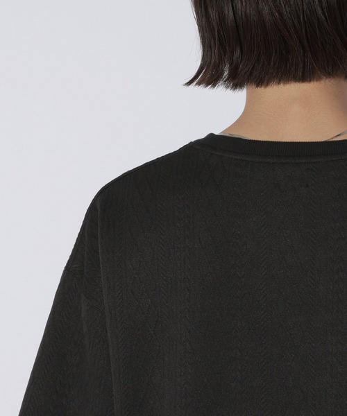 LAKOLE(ラコレ)の「ケーブルジャガードカットソー / 869676(Tシャツ/カットソー・メンズ・ブラック/ホワイト/イエロー・MEDIUM/LARGE)」の21枚目の写真