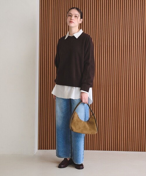 BEAUTY&YOUTH UNITED ARROWS(ビューティーアンドユースユナイテッドアローズ)の「レザーライク カガリ ワンショルダーバッグ(ショルダーバッグ・レディース・ブラック/モカ・FREE)」の10枚目の写真