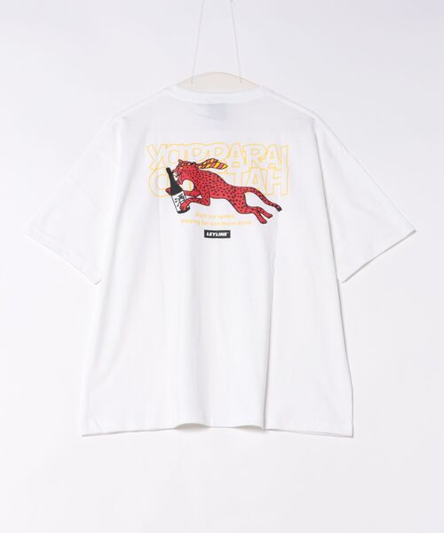 Leyline(レイライン)の「【Leyline】YOPPARAI CHEETAH FULL BODY tee / バックプリント ビッグシルエットTシャツ(Tシャツ/カットソー・メンズ・ブラック×イエロー/ホワイト×レッド・L/XL/M)」の13枚目の写真