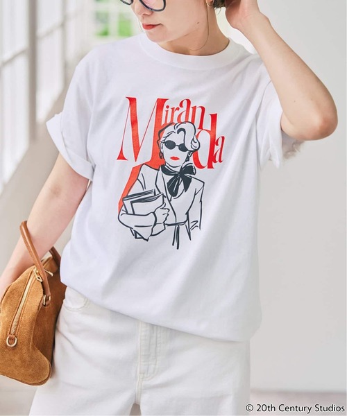 Spick & Span(スピックアンドスパン)の「《WEB限定 / 追加4》GOOD ROCK SPEED 別注The DEVIL WEARS PRADA(Tシャツ/カットソー・レディース・ブラック/ライトホワイト/ホワイト/ホワイト系その他/ホワイト×ホワイト・FREE)」の5枚目の写真