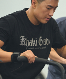 KHAKI GRADO（カーキグラド）の「不火のロゴ レギュラーフィット 半袖Tシャツ (クロムブラック)（Tシャツ/カットソー）」