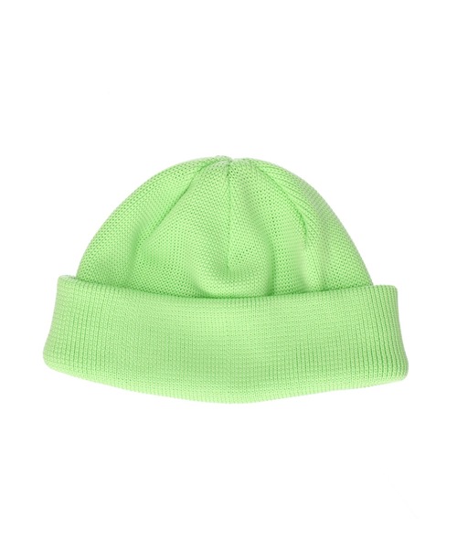 OVERRIDE（オーバーライド）の「OVERRIDE  REP LOW WATCH CAP / オーバーライド（ニットキャップ/ビーニー・メンズ・ダークベージュ/ダークグレー/ダークネイビー/ライトグリーン・57~59cm）」の3枚目の写真