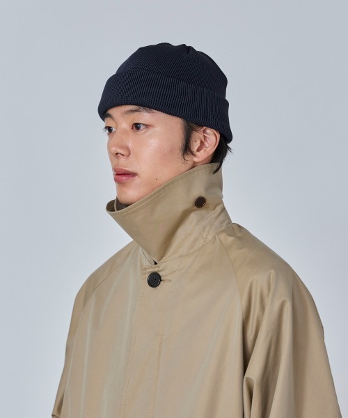 OVERRIDE（オーバーライド）の「OVERRIDE  REP LOW WATCH CAP / オーバーライド（ニットキャップ/ビーニー・メンズ・ダークベージュ/ダークグレー/ダークネイビー/ライトグリーン・57~59cm）」の4枚目の写真