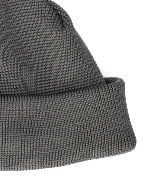OVERRIDE（オーバーライド）の「OVERRIDE  REP LOW WATCH CAP / オーバーライド（ニットキャップ/ビーニー・メンズ・ダークベージュ/ダークグレー/ダークネイビー/ライトグリーン・57~59cm）」の13枚目の写真