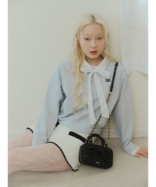 FURFUR(ファーファー)の「リボンモチーフフォンホルダー(ショルダーバッグ・レディース・ホワイト/ピンク/レッド/ブラック・F)」の7枚目の写真