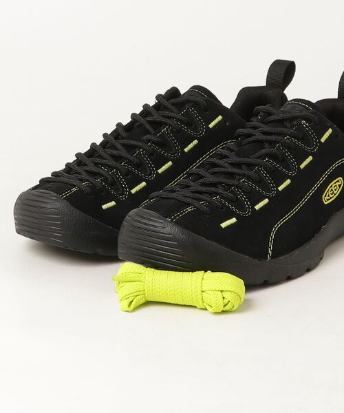 KEEN(キーン)の「【New Color】JASPER / ジャスパー / メンズ スニーカー(スニーカー・メンズ・ブラック×ライム・25cm/25.5cm/26cm/26.5cm/27cm/27.5cm/28cm/28.5cm/29cm/30cm)」の4枚目の写真