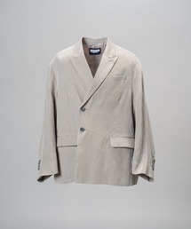MAISON SPECIAL（メゾンスペシャル）の「《UNISEX》ドレープフィブリルプライムオーバー2Bセミダブルテーラードジャケット Drape Fibrillated Prime-Over 2B Semi-double Tailored Jacket【MAISON SPECIAL メゾンスペシャル】■セットアップ対応■（テーラードジャケット）」