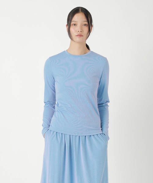 ZUCCa(ズッカ)の「BRIGHT JERSEY / カットソー(スウェット・レディース・ダークパープル/イエロー/ライトブルー・M size)」の2枚目の写真