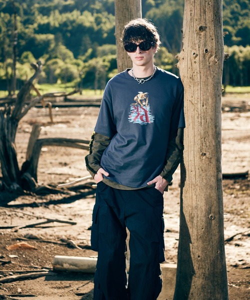 glamb（グラム）の「Angel PUNK T-Shirt / エンジェルパンクTシャツ（Tシャツ/カットソー・メンズ・ホワイト/チャコール・S/M/L）」の10枚目の写真