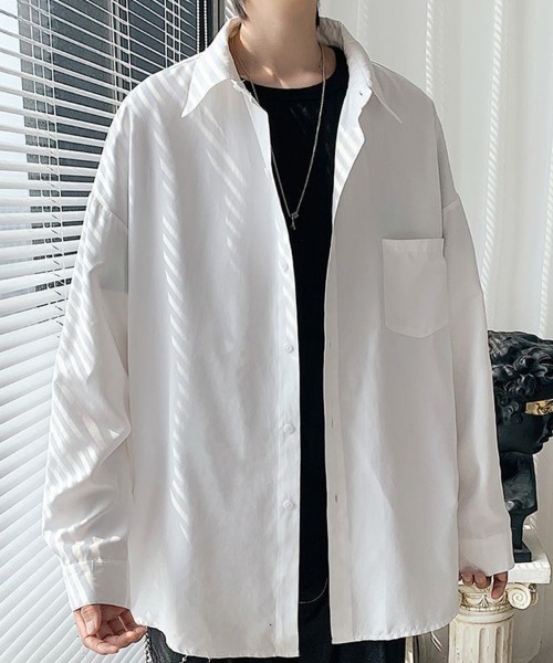 KELVIN（ケルヴァン）の「Urban Loose Shirt アーバンルーズシャツ（シャツ/ブラウス・メンズ・ホワイト・MEDIUM/LARGE）」の4枚目の写真