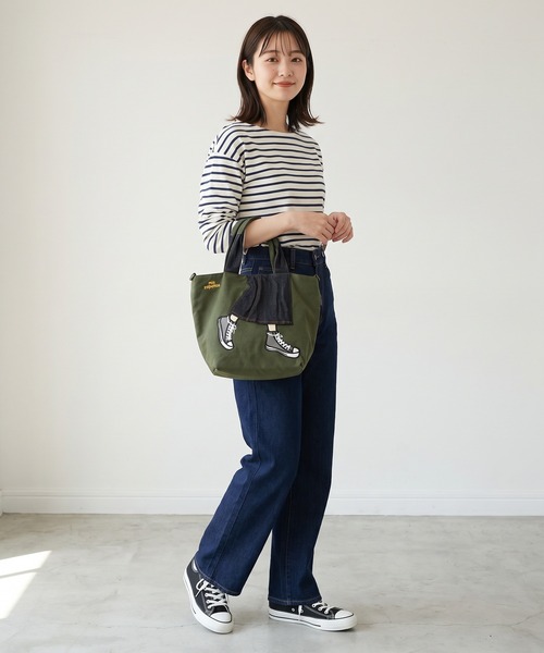 mis zapatos(ミス サパト)の「mis zapatos ロングスカート2WAYミニショルダー(ショルダーバッグ・レディース・ブラック/ナチュラル/ネイビー/ピンク/カーキ・FREE)」の6枚目の写真