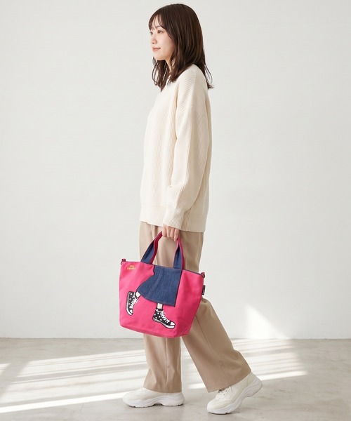 mis zapatos(ミス サパト)の「mis zapatos ロングスカート2WAYミニショルダー(ショルダーバッグ・レディース・ブラック/ナチュラル/ネイビー/ピンク/カーキ・FREE)」の19枚目の写真