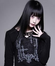 『REFLEM/レフレム』クロスストラップVネックL/S Tee/ロングスリーブカットソー
