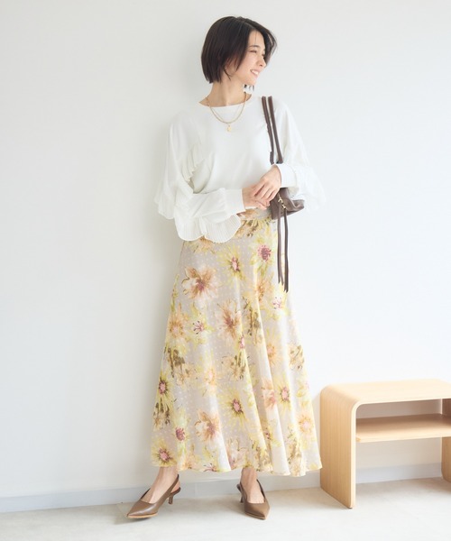 KATHARINE ROSS(キャサリンロス)の「プリーツフリルブラウス(シャツ/ブラウス・レディース・オフホワイト/ブラック・FREE)」の6枚目の写真