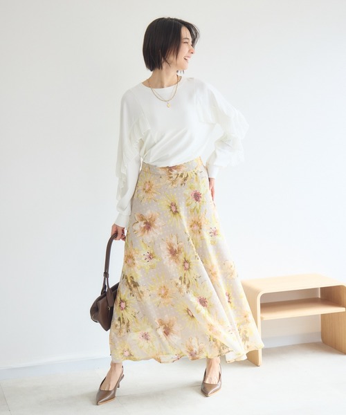 KATHARINE ROSS(キャサリンロス)の「プリーツフリルブラウス(シャツ/ブラウス・レディース・オフホワイト/ブラック・FREE)」の11枚目の写真