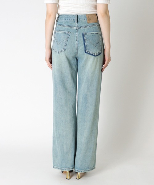 Three Four Time（ｽﾘｰﾌｫｰﾀｲﾑ）の「パール付きデニムパンツ（デニムパンツ・レディース・ブルー・ONE SIZE）」の12枚目の写真