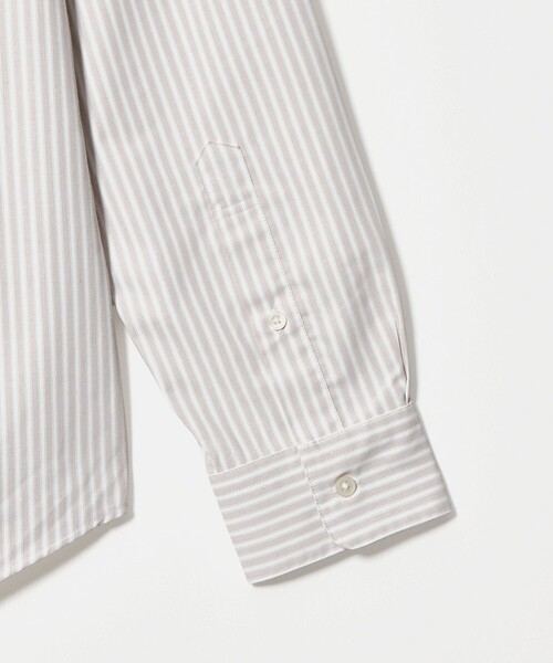green label relaxing(グリーンレーベルリラクシング)の「MULTI FUNCTION ピンオックス バンドカラー 長袖シャツ -UVカット・吸水速乾・遮熱-(シャツ/ブラウス・メンズ・ベージュ/ホワイト/ライトグレー/ライトブルー・M/L/XL/S)」の14枚目の写真