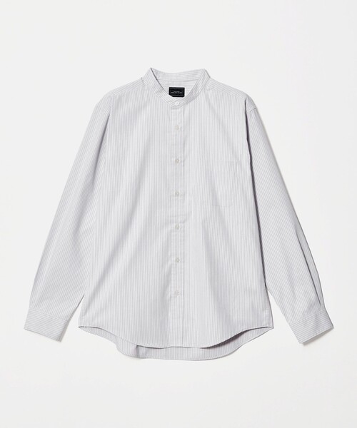 green label relaxing(グリーンレーベルリラクシング)の「MULTI FUNCTION ピンオックス バンドカラー 長袖シャツ -UVカット・吸水速乾・遮熱-(シャツ/ブラウス・メンズ・ベージュ/ホワイト/ライトグレー/ライトブルー・M/L/XL/S)」の22枚目の写真